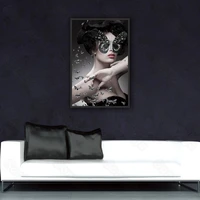 figure painting beauty butterfly nordic decorative painting porch living room corridor study room hotel hanging picture