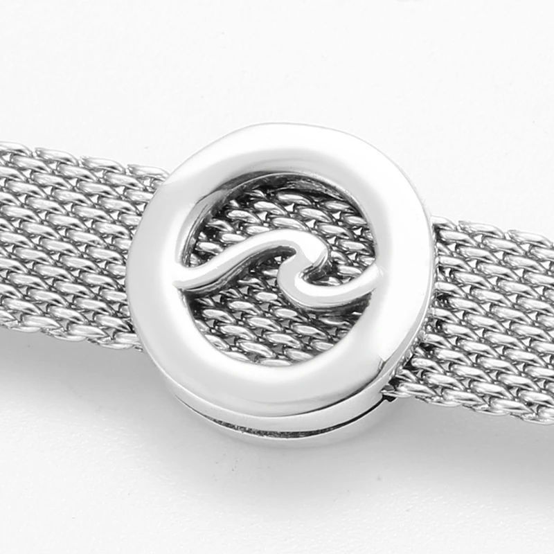 Горячая распродажа: 100% настоящие серебряные бусины с круглым зажимом, подходят для оригинального браслета Reflexion Watch, изготовление ювелирных изделий DIY, подарок.