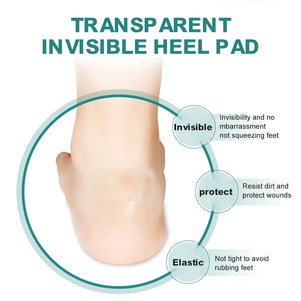 

20Pcs Heel Protector Invisible Back Heel Pads Waterproof Anti Blister Slip High Heel Shoe Grip Adhesive Foot Care Sticker Patch