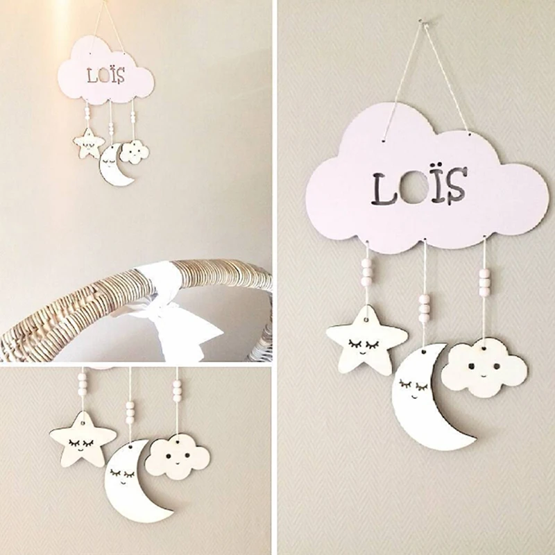 Северный стиль деревянных украшений бусины на стену с аксессуарами подвеской кистью для детской комнаты