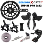 Задний переключатель передач SENSAH EMPIRE PRO 2x12 Speed 24s для дорожного велосипеда, переключатель передач из углеродного волокна + гоночный рычаг ONIRII, кассета, Новинка
