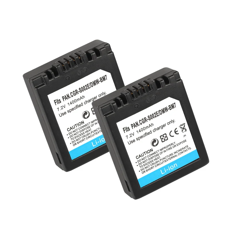 CGAS002E S002E CGA Батарея для цифрового фотоаппарата Panasonic S002 DMC FZ1 FZ10 FZ10EG K FZ3B 1400mAh