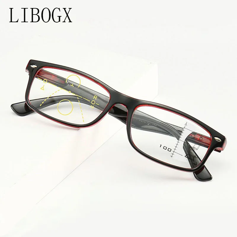 Мужские прогрессивные многофокальные очки для чтения мужские и женские синие с