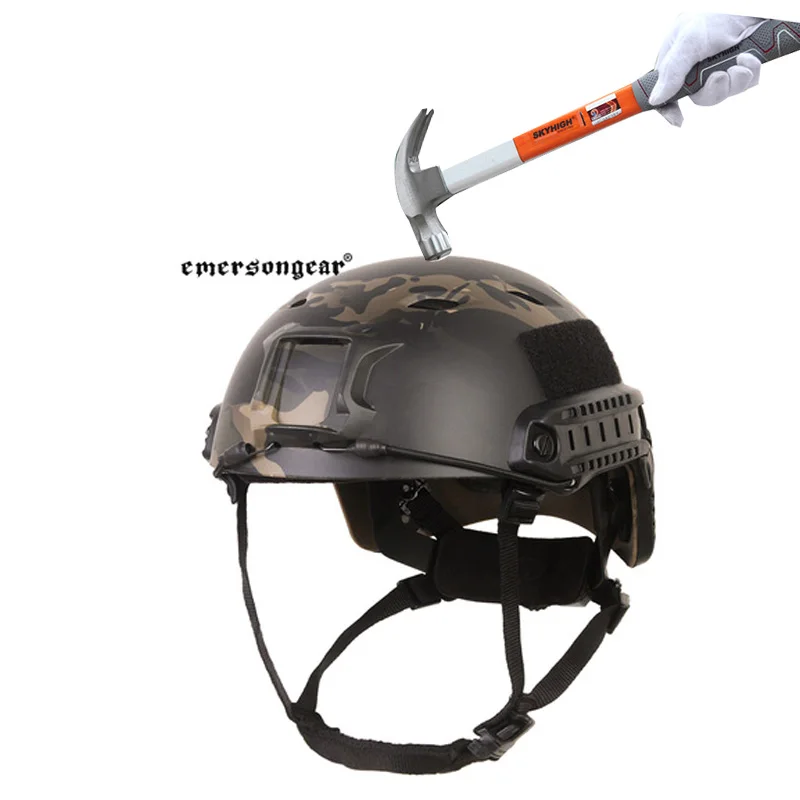 Emerson Tactical Fast Helmet BJ CS Adjustable Helmet Hunting War T-body Shooting Game Hiking Riding Anti-collision Helmet