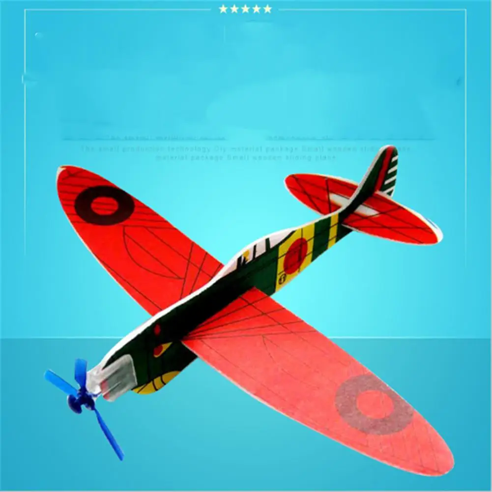 

12cm 4D Diy Toys Fighter Assemble Blocks Building Model Airplane Flying Airplane Plane Glider Assembly Model Toys For Children