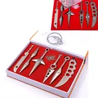 7 шт.лот игрушечные мечи из сплава, Военный нож Hatake Kakashi Deidara Kunai Shuriken, фигурки оружия, игрушки для косплея, подарок для мальчика