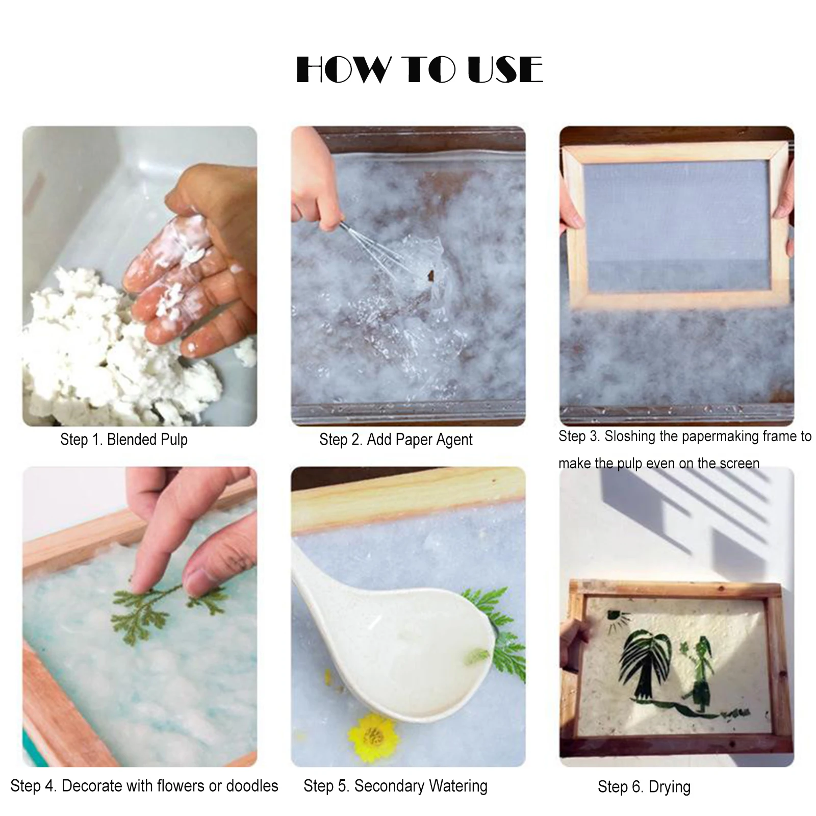 

Paper Making Frame Screen DIY Wood Paper Making Papermaking Mould Crafts Handcraft Paper Recycling Tools 15x18CM 20x20cm