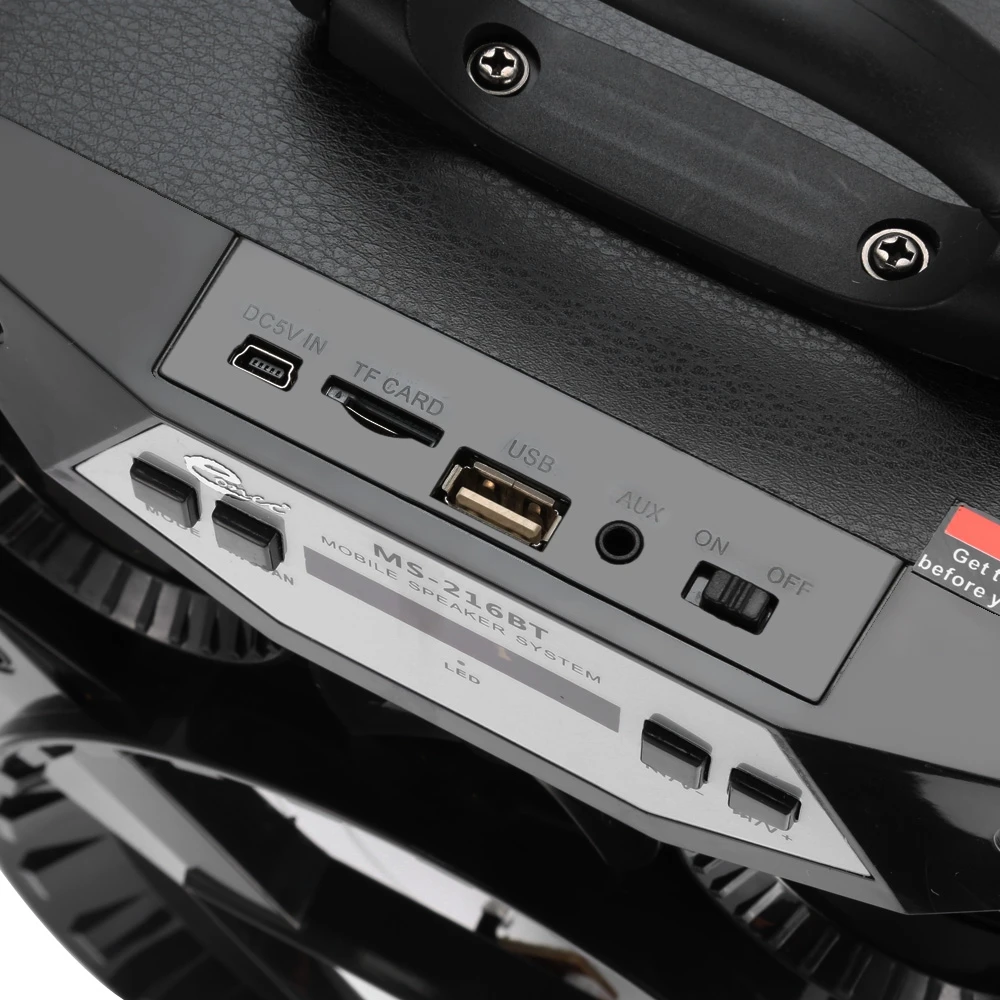 Портативный 15 Вт высокомощный Bluetooth динамик с ЖК экраном бас цветной