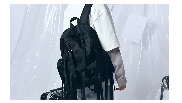 

PB4198 2021 new Simple schoolbag female outdoor tactical function backpack