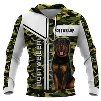 camouflage rottweiler 3d hoodies printed pullover men for women funny animal sweatshirts fashion cosplay apparel sweater 01