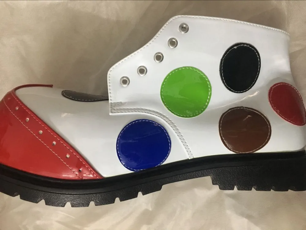 Обувь клоуна в горошек 33 см | Тематическая одежда и униформа