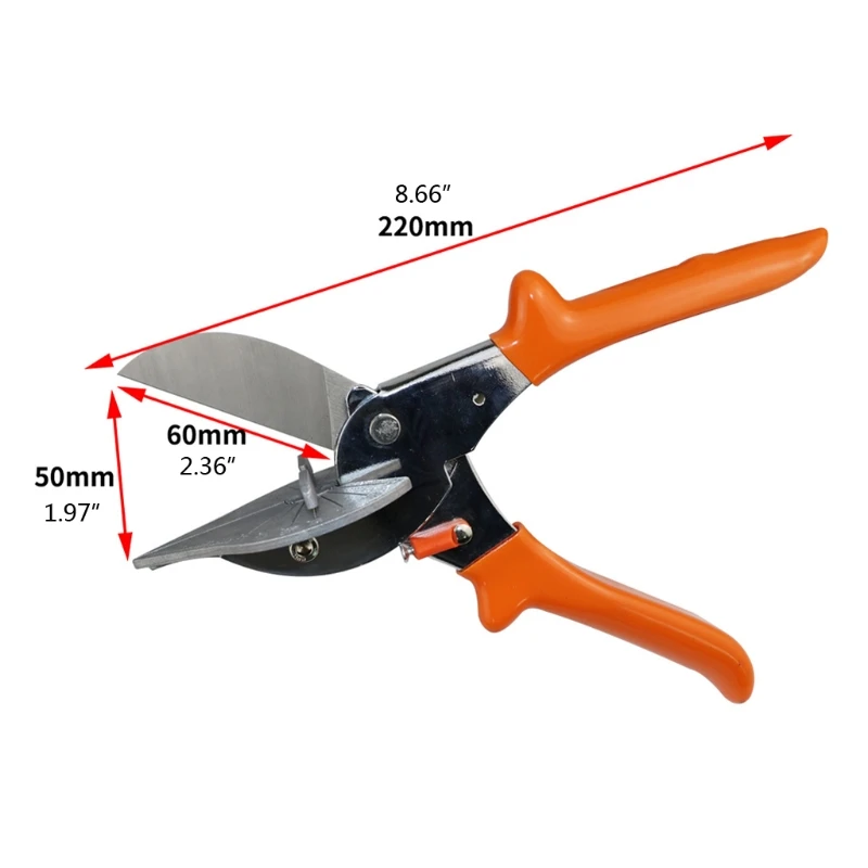 

45-135 Degree Adjustable Multi Angle Scissors Trunking Shear Wood Miter CuttingMulti Angle Miter Shear Cutter Hand To