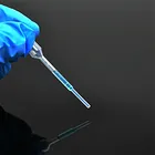 Пастеровская пипетка со шкалой 0,2 мл Градуированный Пластик соломы одноразовые флакон-капельница Аэрограф для анализа мочи соломы Длина 65 мм 100  PK