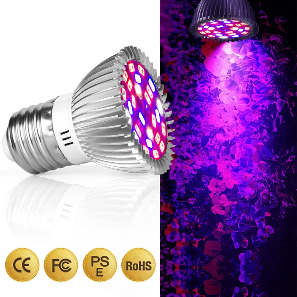 

E27 LED Plants Growth Lamp High Brightness Seedling Growing Bulb UV Light