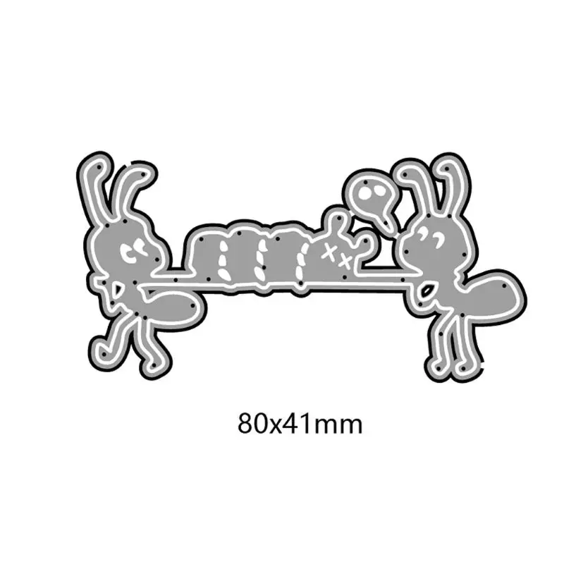 Муравьи несущие металлические режущие штампы Трафаретный Скрапбукинг DIY штамп