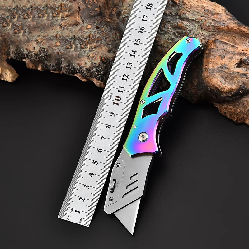 

Stainless Steel Utility Knife Paper Cutter Wallpaper Knife Open Box Knife Household Portable Tool Stock