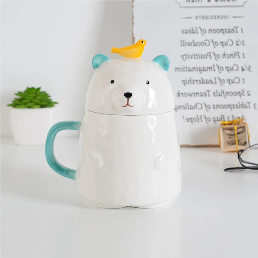 Креативный современный подарок керамическая s чашка для питья молока белая Марка