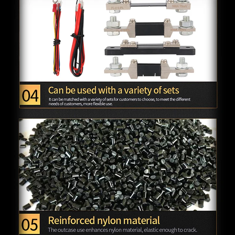 Цифровой тестовый инструмент для батареи амперметр вольтметр напряжение