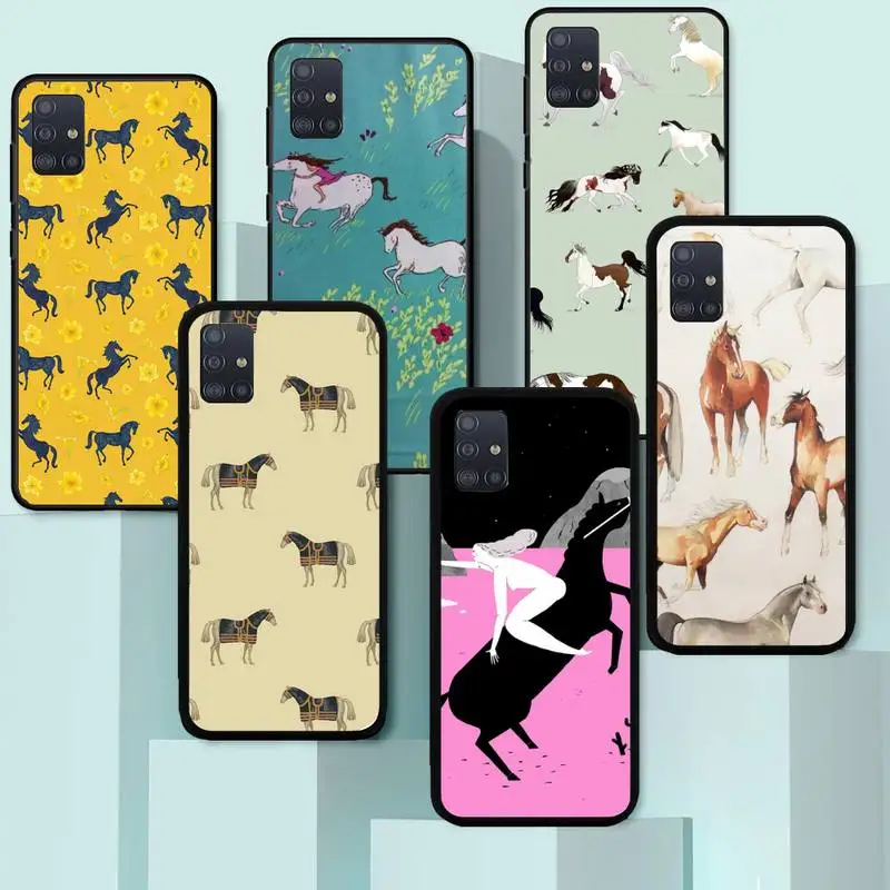 

Cute horse Customer Phone Case for Huawei Y7 Y9 Y6 Y5 Y8 8S 8P nova 3 4 5 6 7 pro 2018 2019 4g 5g se Fundas cover