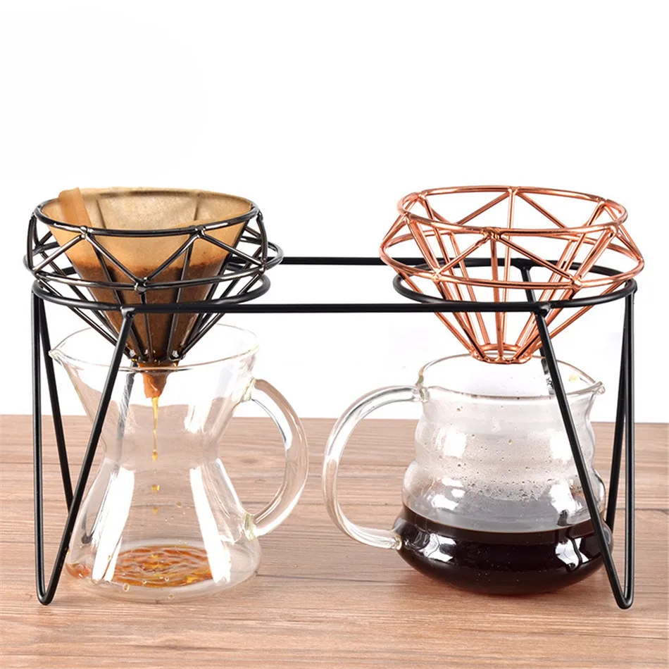 

Iron Coffee Filter Stand Metal Coffee Cone Dripper Coffeepot Bracket