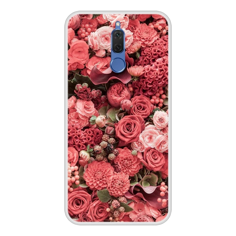 Чехол для huawei nova 2i Мягкий Силиконовый ТПУ шикарный узорчатый чехол для телефона huawei nova 2i чехол - Цвет: No.9