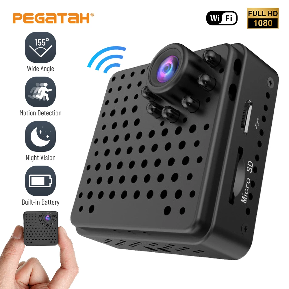 

1080P Mini Camera WiFi Full HD Camera Wireless Video Surveillance Cameras Smallest Night Vision Remote Recorder Micro Camcorder