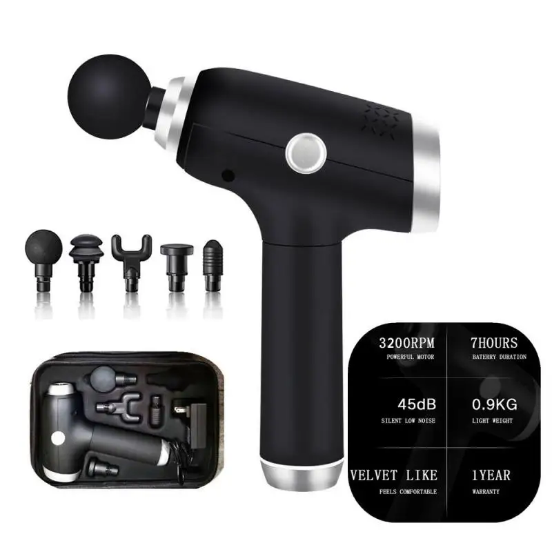 

16003200 r/min Muscle Massage Gun Deep Tissue Massager LCD Percussion Therapy Gun Exercising Muscle Pain Relief Body Shaping