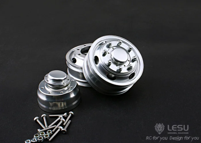 

US Stock LESU Front Wheel Metal Hub for 1/14 RC Dumper Tractor DIY Truck Model TMY