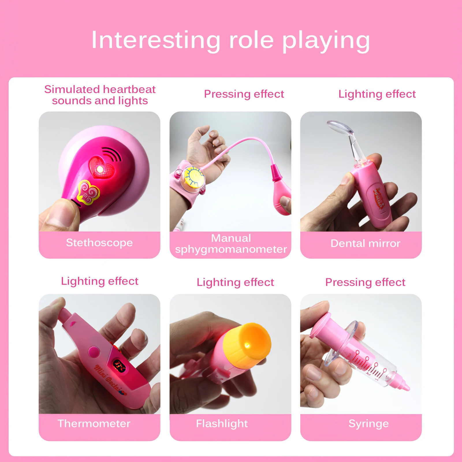 

15pcs Doctor Simulation Toys Ability Enhanced Surgeon Role Kit Easy To Store Doctor Pretend Educational Toys For Boys Girls