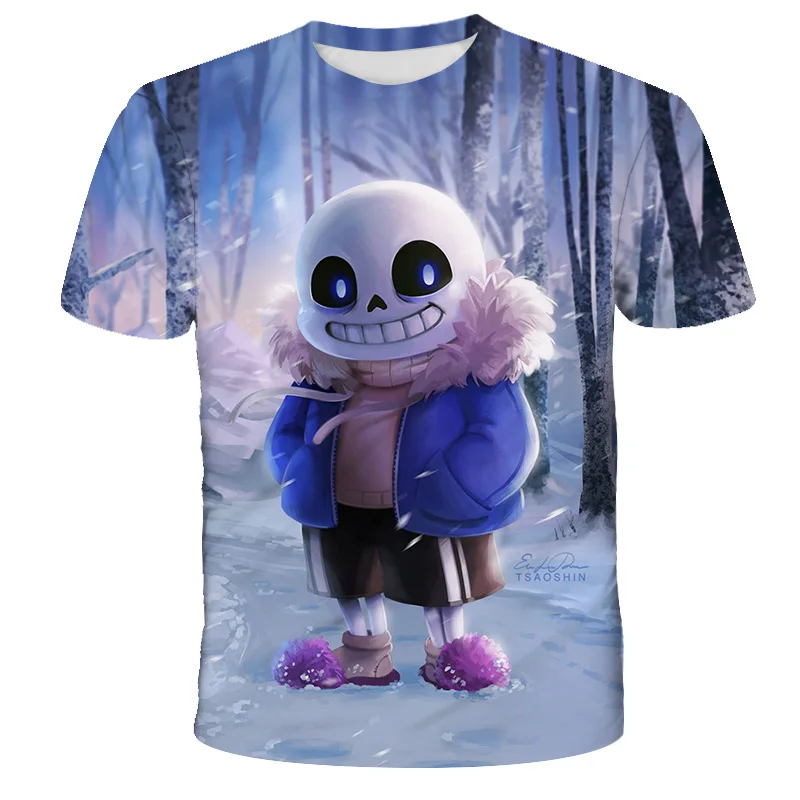 

Undertale Popular Game T-Shirt For Kids Boys Girls Child New Cute 3D Print Fashion Tshirt Baby O-Neck Short Sleeved T Tee Top