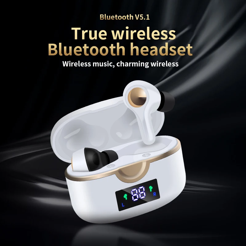 

Wireless Earphones New T22 Digital Touch TWS Bluetooth Headset 5.0 Charging Box 9D Stereo Sports Waterproof Earbuds