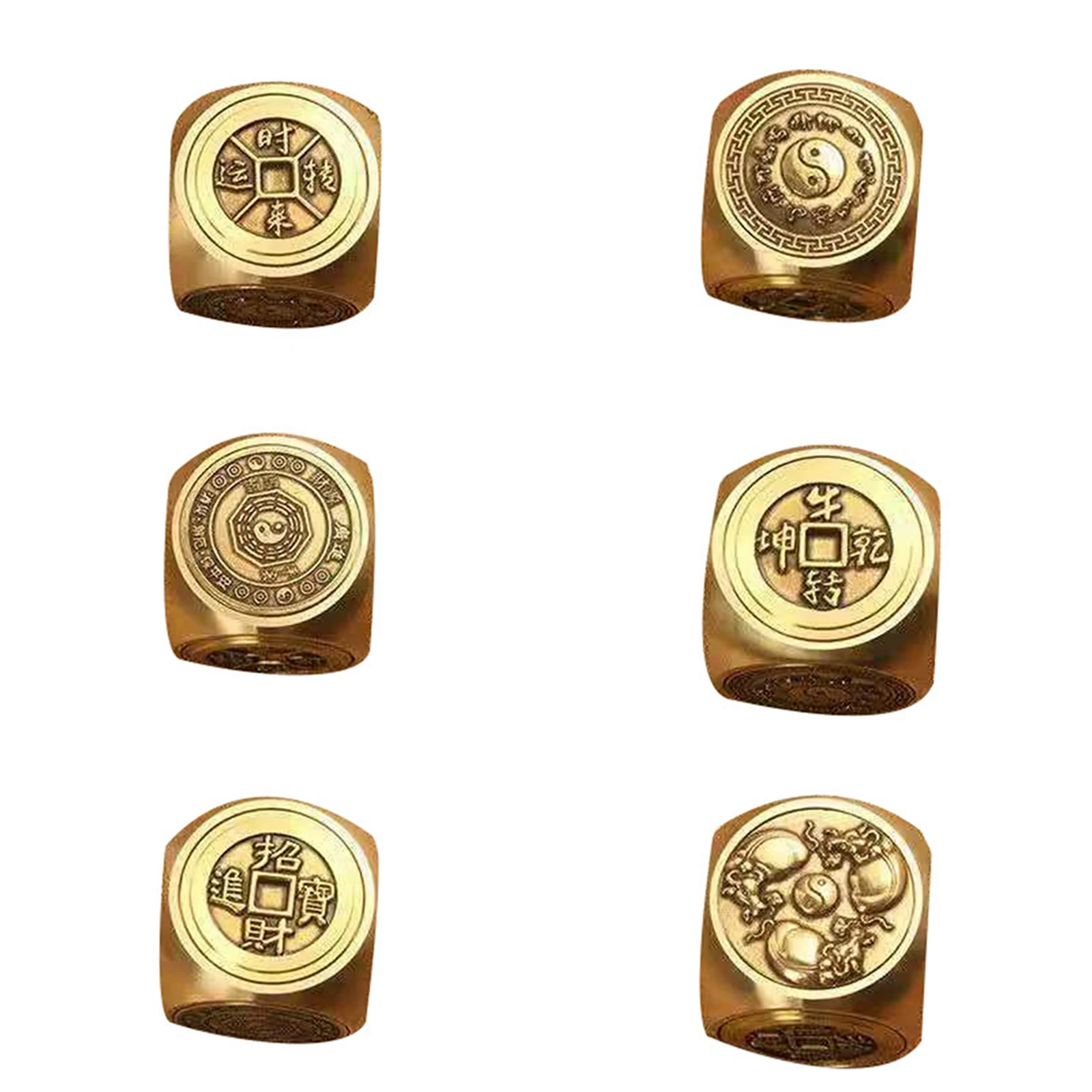 

Rotating Brass Fidget Spinner Decompression Toy Turn Things Around/Wealth and Fortune/Chinese Zodiac Hand Pieces