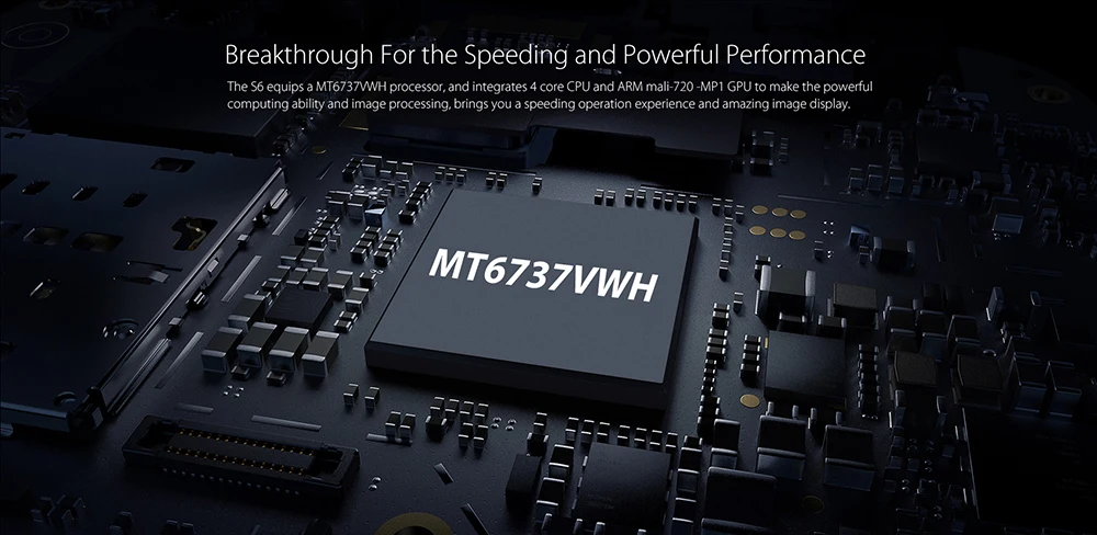 Blackview S6 мобильный телефон 4180 мАч 5,7 дюймов HD+ Sceen мобильный телефон 2 Гб+ 16 Гб четырехъядерный Android 7,0 двойная задняя камера смартфон