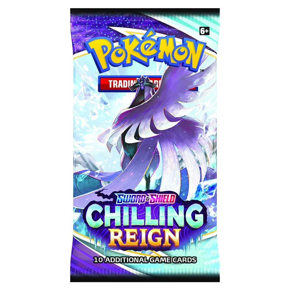 Juego de cartas de Pokemon, espada y escudo, versi&oacute;n en ingl&eacute;s, escalofriante, regalo para ni&ntilde;os, novedad de 2021-5