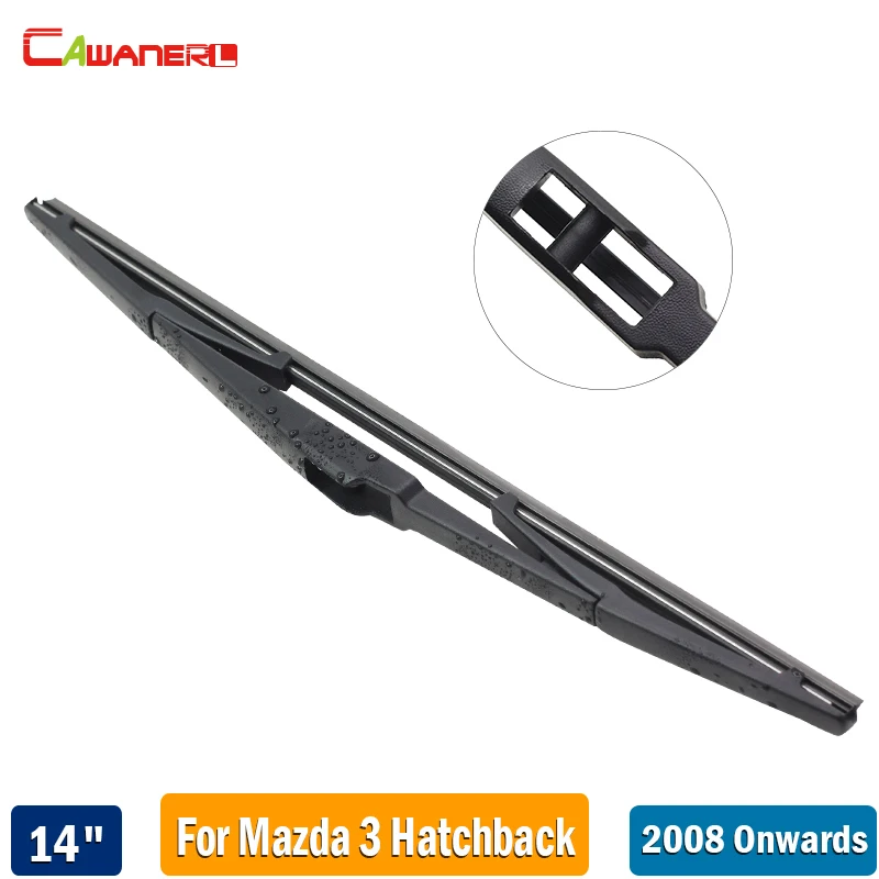 Cawanerl Стайлинг Авто резиновая Щетка стеклоочистителя заднего стекла 1 шт 14