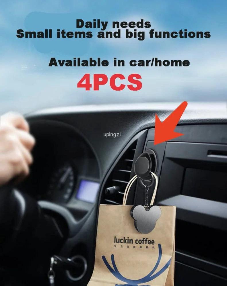 4 шт. автомобильные Крючки-органайзеры для кабелей и наушников | Автомобили