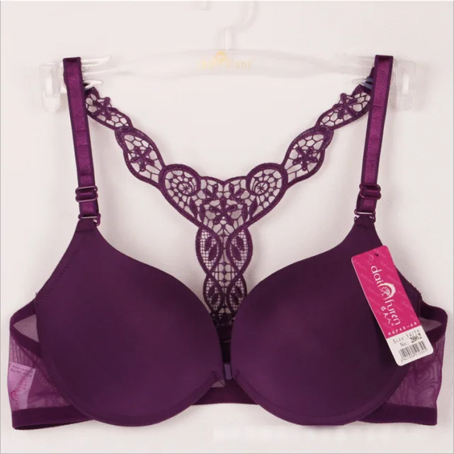 Женский бюстгальтер с чашками пуш ап и застежкой спереди|Бюстгальтеры| |