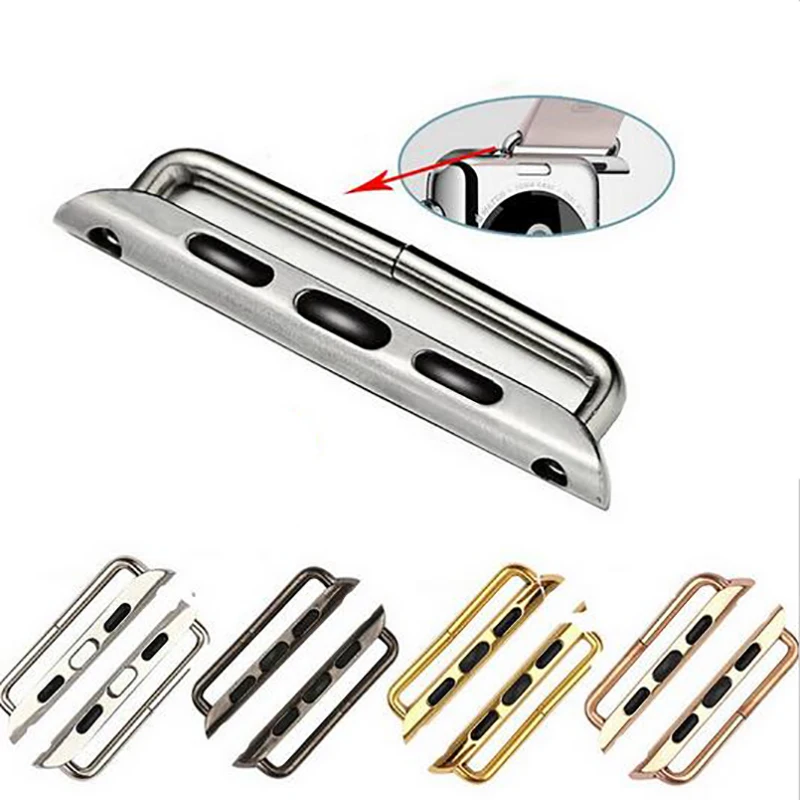 Соединительный адаптер из нержавеющей стали совместимый с Apple Watch ремешок для iWatch