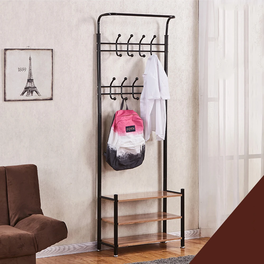 Вешалка для одежды из нержавеющей стали Стойка пальто простая сборка спальни
