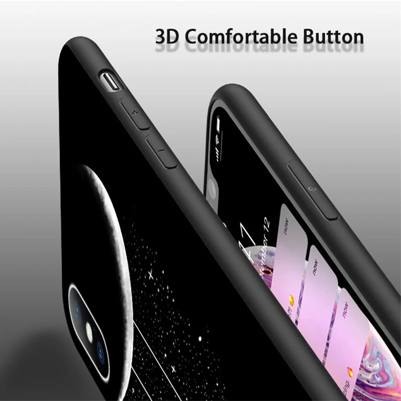 Чехол Moskado для iPhone 11 Pro Max 6 6S 7 8 Plus X XR XS 5 5S SE мягкий чехол с рисунком планеты из ТПУ |