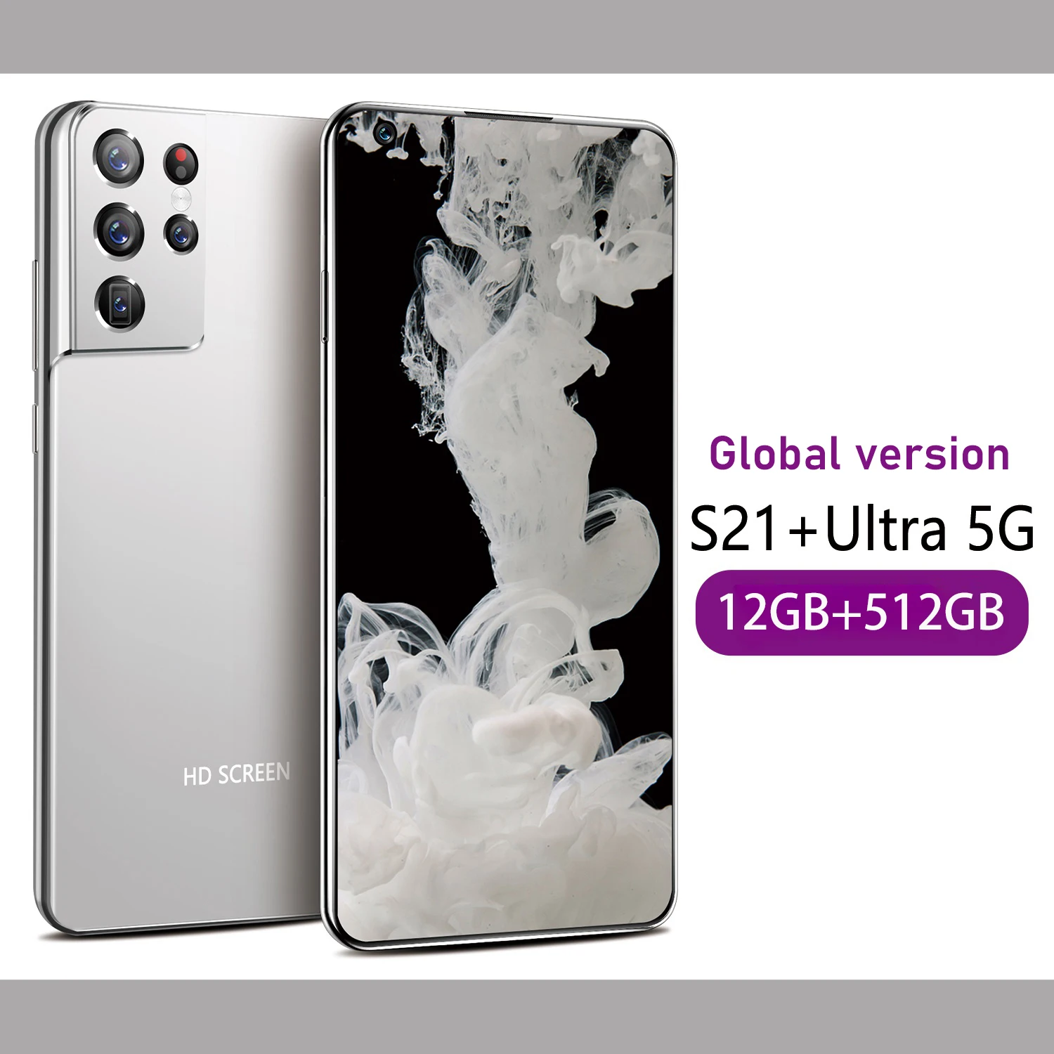 

Galay S21+ Ultra 7.3 Inch Smartphone 6800mAh Unlock Global Version 4G 5G Android 10.0 24MP+48MP 12GB+512GB Celulares Smartphone