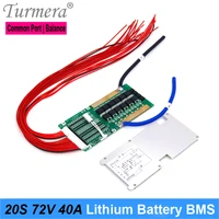 turmera 20s 72v 84v 40a bms lithium battery protected board with balance for 18650 21700 electric bike and e scooter battery use