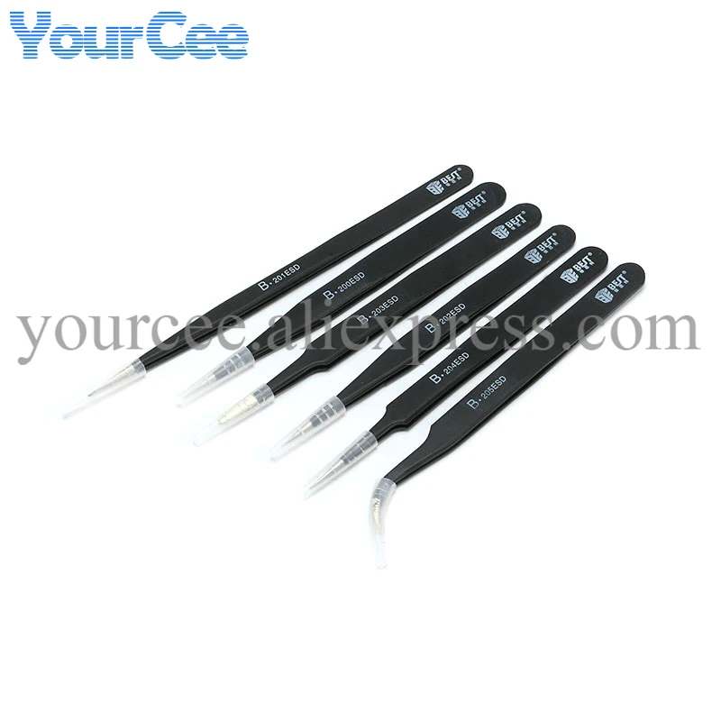 Лучший антистатический антикислотный Немагнитный Пинцет из нержавеющей стали