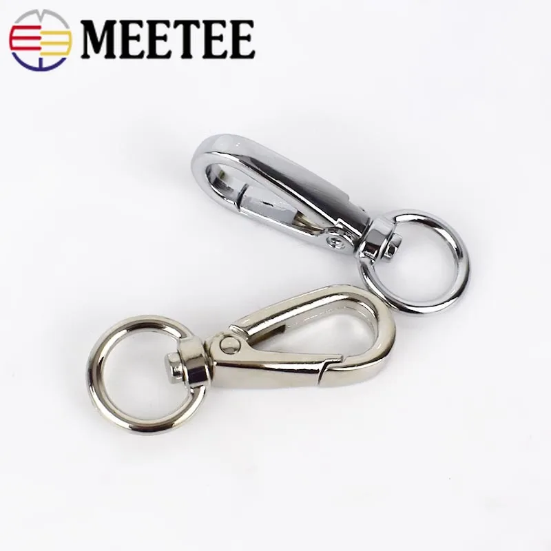 5/10pc Meetee Metal Swivel Trigger Lobster Clasp Snap Hook Buckles for Key Chain Ring DIY Outdoor Backpack Bag Parts Accessories | Дом и сад