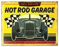 

+Urbano Hot Rod Garage Vintage Retro Tin Sign Home Pub Bar Deco Wall Decor Poster Size 8" x 12"