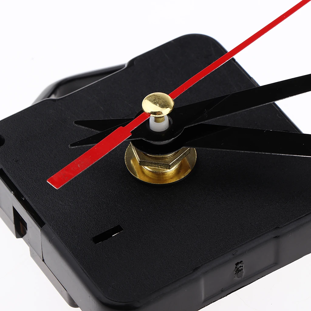 

Red Black Silent DIY Clock Quartz Movement Mechanism Hands Replacement Parts Kit