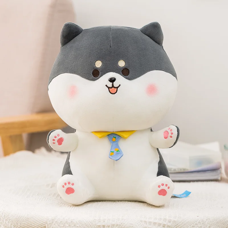 

25cm-40cm New Huggable Fat Shiba Inu Doll Plush Toy Cartoon Cute Dog Stuffed Bed Sleeping Chai Pillow Couple Girls Day Gift