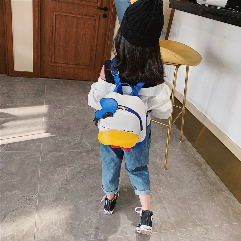 Женский рюкзак из ПУ кожи с принтом Дональд Дак|Плюшевые рюкзаки| |