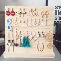 wooden earring jewelry hanger stand organizer holder display jewelry 108 holes rack storage stand display store decoration