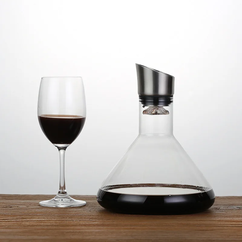 

Lead-free crystal glass wine decanter household wine dispenser wine personality hip flask set European style